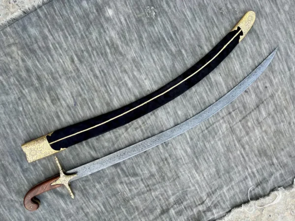 Handmade Middle East, Arabic, Ottoman Sword, Islamic Shamshir With Scabbard Kilij Gift For Him