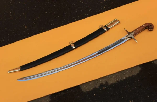 Handmade Arabic Islamic Shamshir, Ottoman Sword With Scabbard Replica Gift For Him