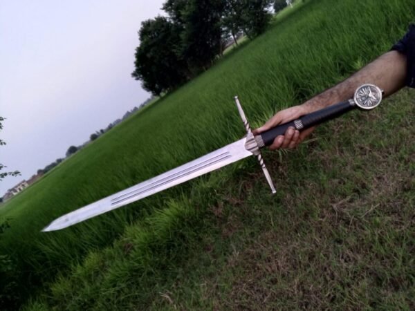 Handmade High Carbon Steel Sword: , Wooden Scabbard