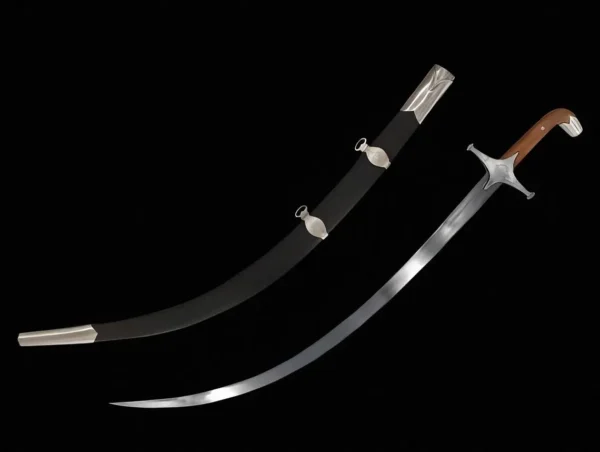 Handmade High Carbon Steel Sword, Vengai Wood Handle, Wooden Scabbard