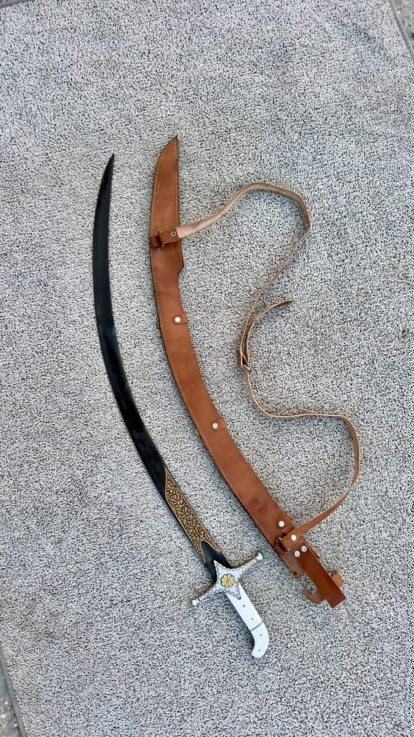 Handmade High Carbon Steel Ottoman Sword: Islamic Shamshir Replica
